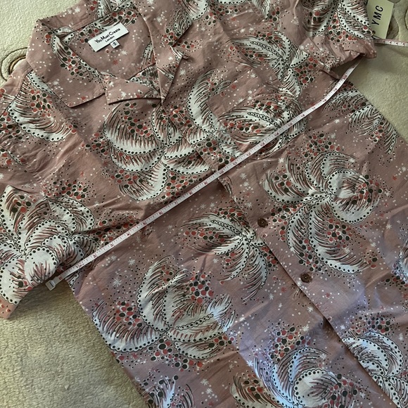 Brand new with tags YMC You Must Create Camp Collar Printed Shirt - Picture 5 of 8